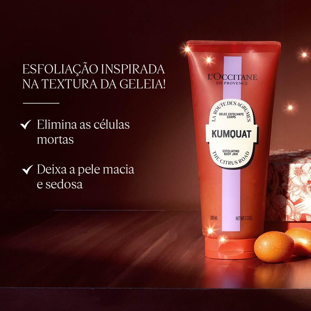 Geleia Esfoliante Corporal Karité Kumquat 200ml, , large image number 3